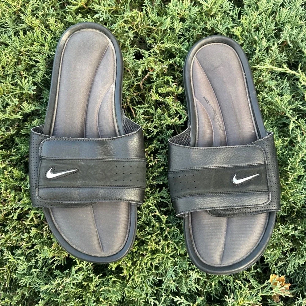 Nike Comfort Slide‎ Men's Sandals Size 12 Black Anthracite Rare Design